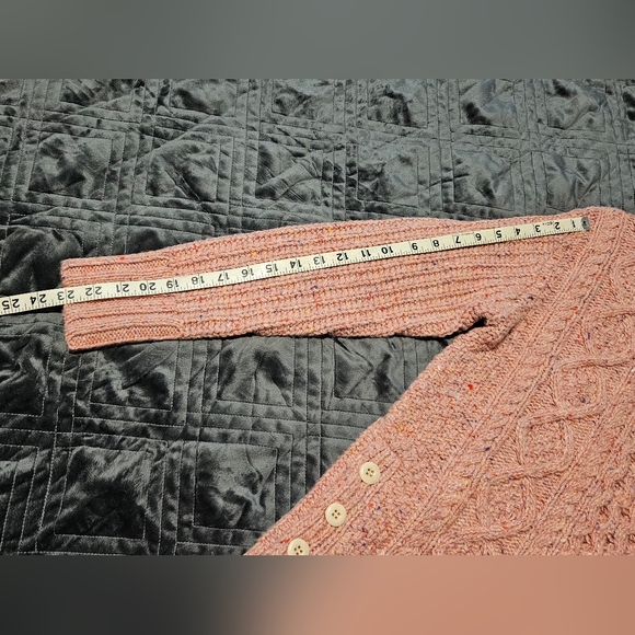 Alex Mill Aran Merino Wool Blend Cable Knit Button Side Sweater Size Small NWT - Picture 11 of 16